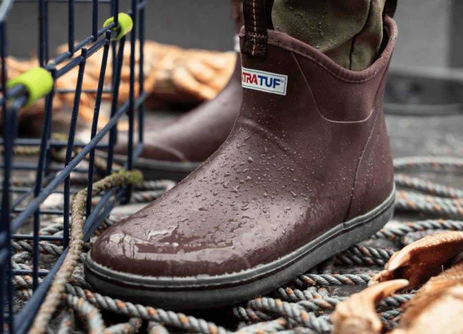Xtratuf mens 6 Inch Waterproof Ankle Deck Boots - Lightweight Waterproof Fishing Boots review