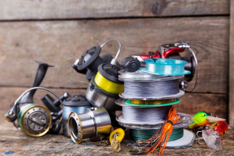 How much backing on a fly reel?