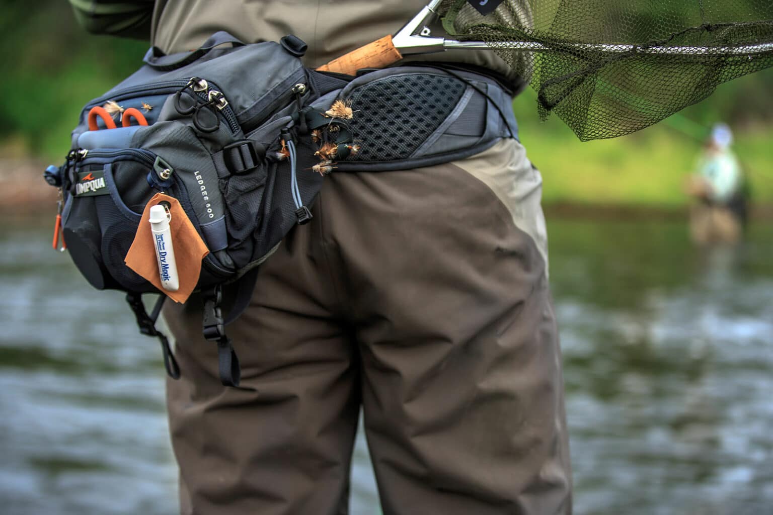 thumbnail image 2 of Orvis Chest/Hip Fly Fishing Pack 3L - Dusty Olive | Versatile Pack With Tippet Dock For Trout, Bass, Saltwater 2 of 14