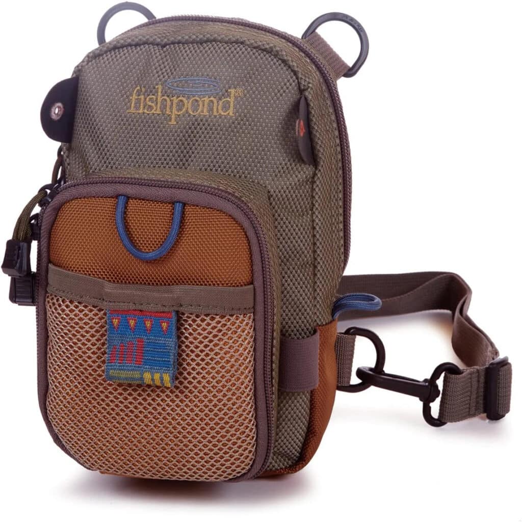 This photo in our best fly fishing chest pack guide shows Fishpond San Juan Fly Fishing Chest Pack
